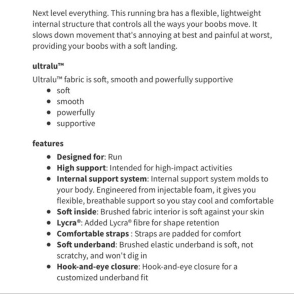 New Lululemon AirSupport Bra Warm Apricot Sports Bra - Picture 2 of 9